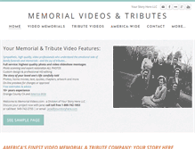 Tablet Screenshot of memorial-videos.com